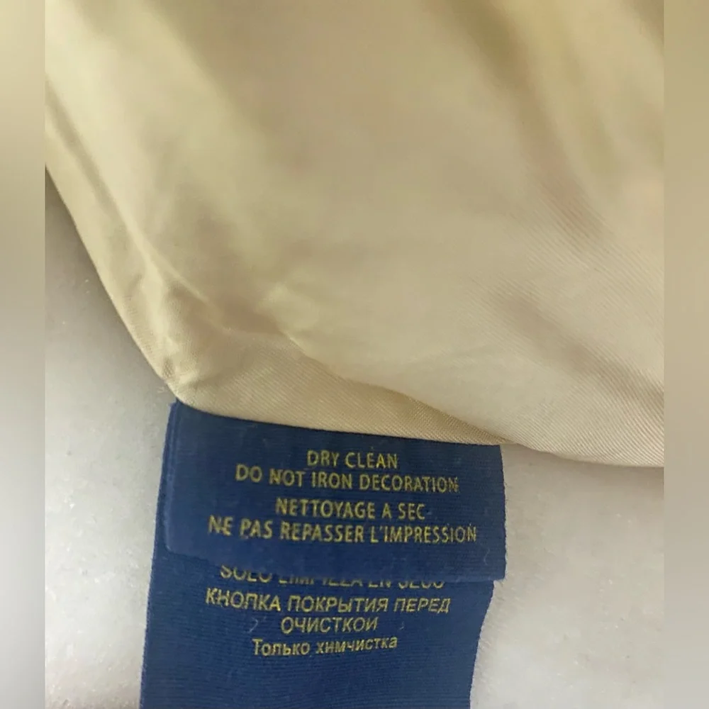 Y2k Preppy Ralph Lauren Rugby Yellow Wool Blazer - Picture 12 of 12